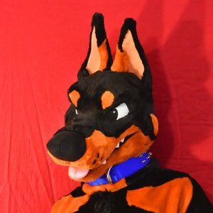 I am a friendly Doberman, mostly SFW but may tease at times. Likes to play fetch. Suit made by @Wild__Life. Taken by @JaxGoat. Alternate fursona is @wolfpagan.