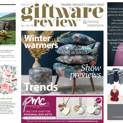 Giftware Review & Home Interiors is THE product finder for the gift & homeware industries. Follow us for great product finds, trends and news!
