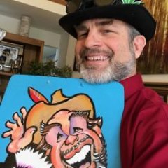 I began drawing caricatures for a living in 1981. I draw at wedding receptions, trade shows, prom parties and employee appreciation events.