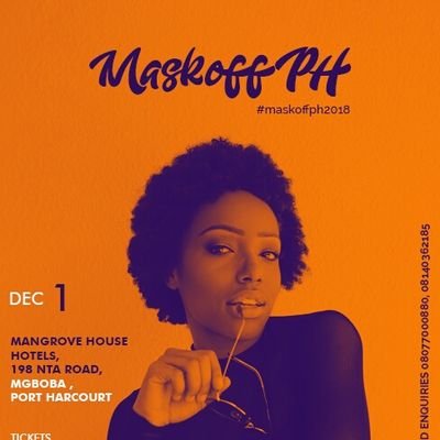 MaskoffPh's profile picture. Unmasking Portharcourt's People, Business, & Potential. Online & Offline Engagements. maskoffphc@gmail.com 08077000880