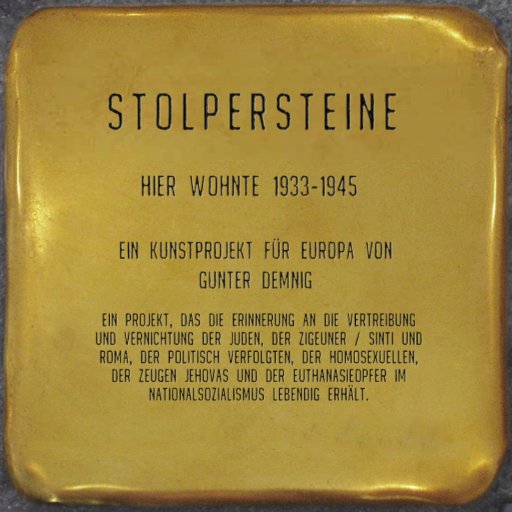 Twitter-Account des Projekts #Stolpersteine von Gunter #Demnig ///  Twitter account of the European art and remembrance project #Stolpersteine by Gunter #Demnig