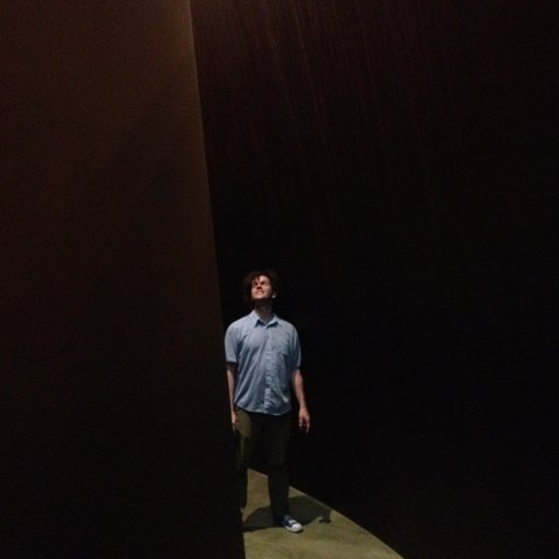 dude, peering at the world through a magical window