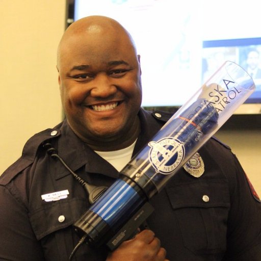 Trooper Bell serves Troop A Omaha, and regularly talks to area youth about safe driving and other public safety topics.