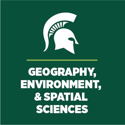 Official site for the Department of Geography, Environment, & Spatial Sciences at Michigan State University (@michiganstateu).