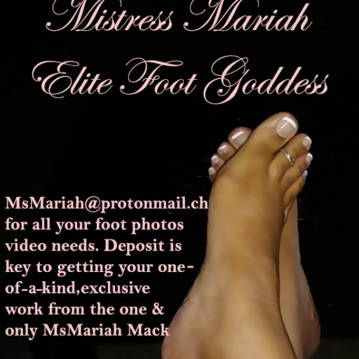 Foot-joy & worn items for serious foot folks. Inquire at MsMariah@Protonmail.ch, Cash App: $MsMariahMack
#EliteFootGoddess #EbonyFootLovers #SecretMistress