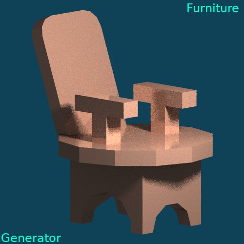 furniture_gen's profile picture. Procedurally Generated Random Furniture (Mostly Chairs) (Tweets every 4 hours (hopefully)). Created by @hungryjoewarren