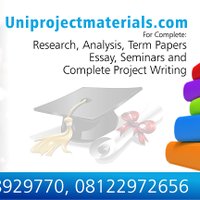 UNIPROJECTMATERIALS.COM(@uniprojectsng) 's Twitter Profile Photo