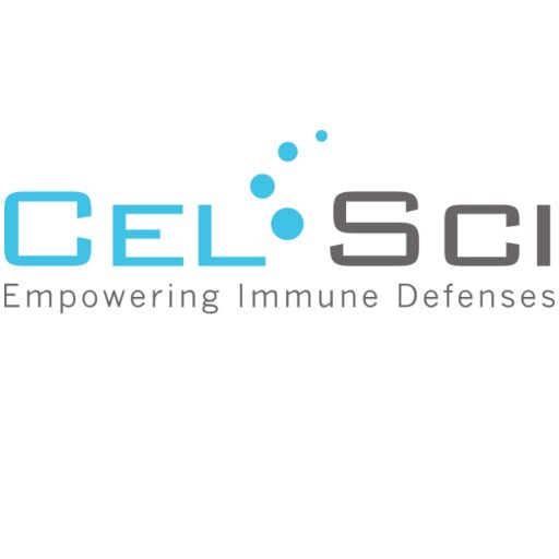 CEL-SCI's official Twitter handle. We are an immunotherapy company that focuses on unmet medical needs in oncology and infectious diseases.