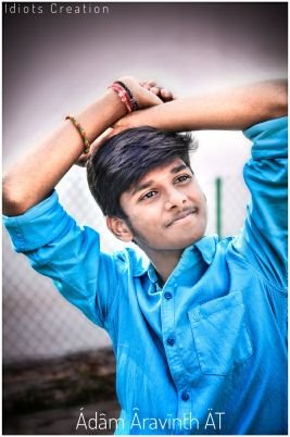 AdamAravindh's profile picture. Wish me on April 21🎂🎂
Music lover🎶🎶🎶
Bathroom singer🎙🎙😂
Like to dance🏃🏃
Thala &STR fan...
Waiting for my girl💞💟💜