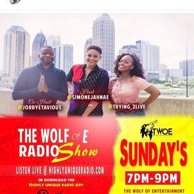 The fastest Growing internet radio show and blog ! Based out of Atlanta ! @thewolfofe on instagram . CEO @simonejahnae