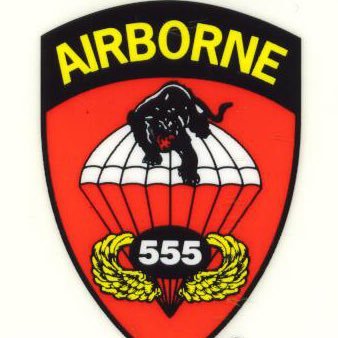 The 555th Parachute Infantry Battalion is the first All-Black parachute infantry test platoon, company, and battalion in the United States.