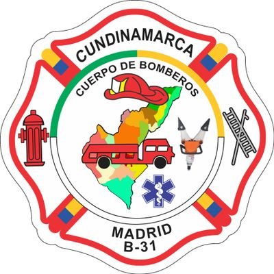 Twitter oficial del cuerpo de Bomberos de  Madrid, Cundinamarca.
HONOR, ABNEGACIÓN Y DISCIPLINA