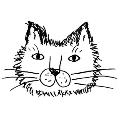 肌子 今日のイラストはコレ ェ カタツムリと出会った猫 イラスト 猫 ネコ ねこ オリジナル ペン画 アナログ画 絵 猫の絵 白黒猫 キジトラ猫