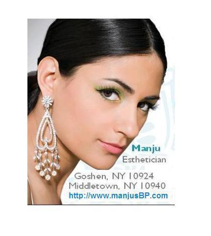 Manju Licenced & Experienced Esthetician in Middletown,NY Winner Best of Hudson Valley Award Expert in Eyebrows Threading,Waxing,Facials,Microderm