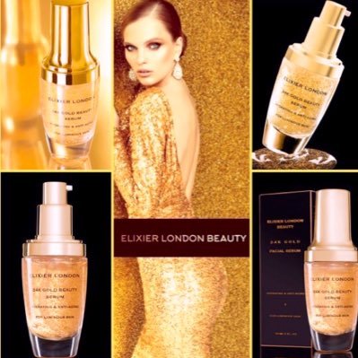Elixier London Beauty presents their unique 24K Gold Beauty Serum which will hydrate and illuminate! 💫 FOLLOW US ON TWITTER & INSTAGRAM elixier_london_beauty