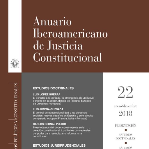 Una publicación del @cepcgob Justicia Constitucional en Iberoamérica