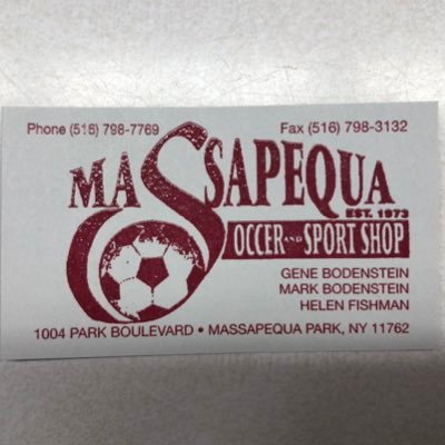 Massapeuqa Soccer Shop Open Monday-Saturday 10am-6pm 1004 Park Blvd Massapequa Park, NY 11762 (516) 798-7769