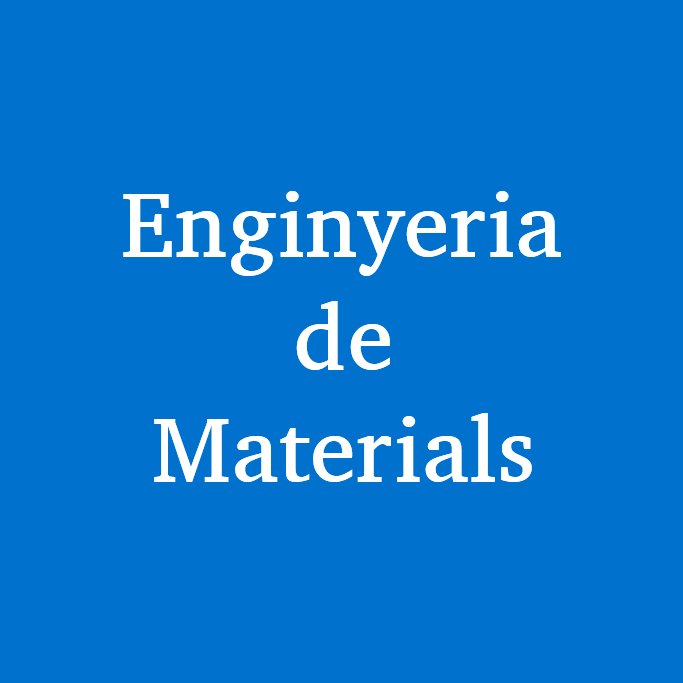 Perfil oficial de la Secció departamental de Ciència i Enginyeria de Materials de la Universitat de Barcelona @UniBarcelona @QuimicaUb