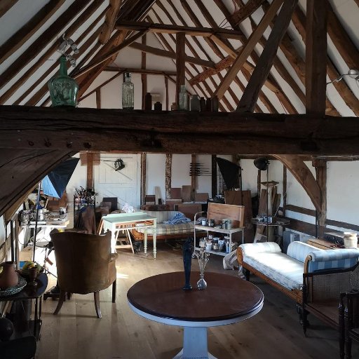 PierreandDom's profile picture. Pierre & Dom sell antique and modern furniture, art and curiosities from the Attic,  in the beautiful oak timbered 12th century Monks Granary on Standard Quay