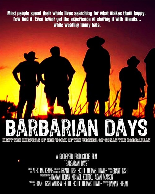 Barbarian_Days's profile picture. A documentary about Robert E. Howard, the creator of Conan the Barbarian, and the men who live by the code of his characters for a few days each summer