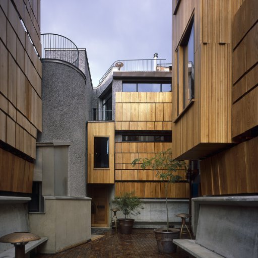 Four houses designed by Peter Salter which are the home of the Baylight Foundation