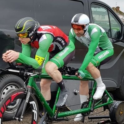 Team Ireland high performance tandem cyclist 🇨🇮🚴‍♂️       Casadh an roth gcónaí