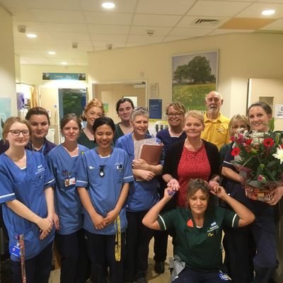 Acute respiratory ward at Salisbury Hospital.