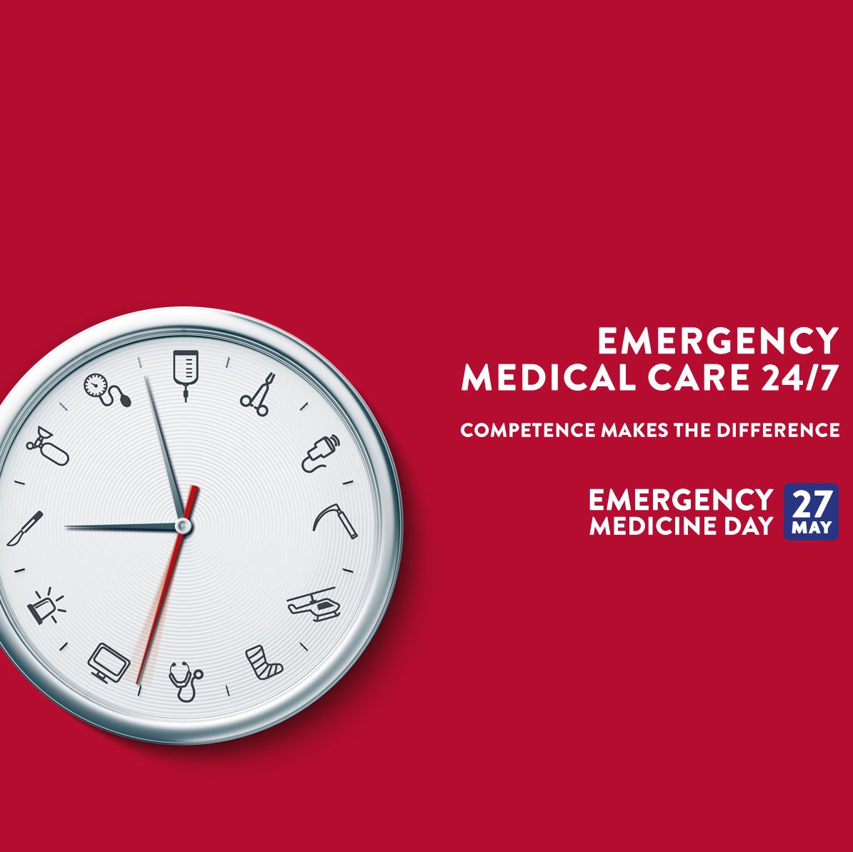 27 May, Emergency Medicine Day, is the day to build awareness about the need for well developed, well prepared and well organised emergency medical systems!