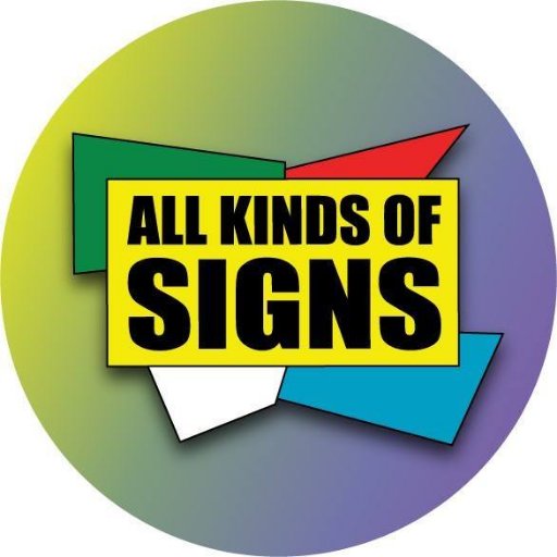 All Kinds of Signs. Your first and last stop for all kinds of signs and sign-related-products in Cleveland, Ohio. https://t.co/2pp691eMyQ