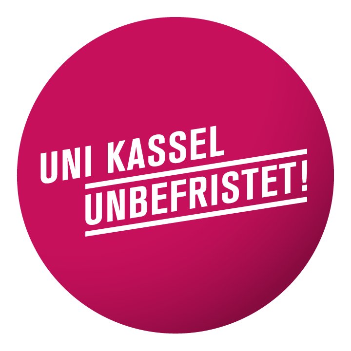 UniKassel Unbefristet engagiert sich für die Entfristung von wissenschaftlich wie technisch-administrativen Beschäftigten an der Uni Kassel.