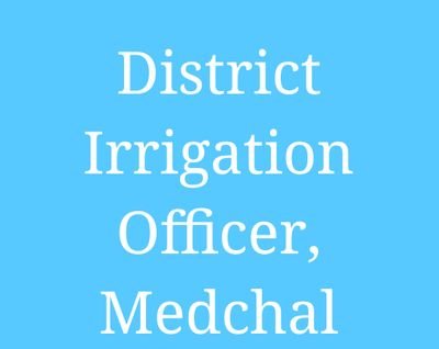 Irrigation Dept