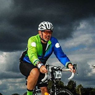 Bloke on a boat, or a bike.