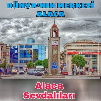 📌 Alaca - Çorum 🏡🌍
📺 Alaca'nın En Büyük Twitter Sayfası 📮
🌐Facebook ve İnstagram'dan da takip edebilirsiniz.🇹🇷 
🏡 Alaca Sevdalıları(Dünyanın Merkezi)🌍