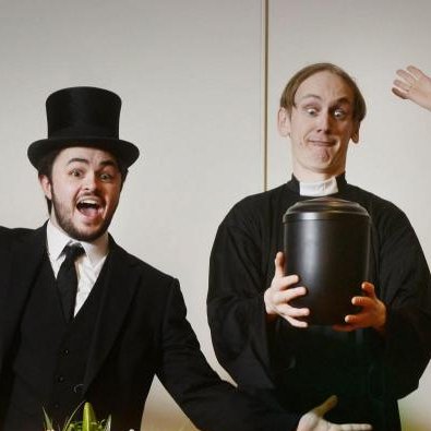 Putting the fun into Funeral. You suggest the details of the dead, and we present their funeral. See us at Leicester Comedy Festival and the Brighton Fringe!