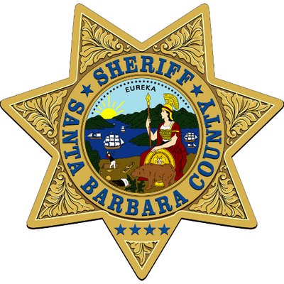 California Santa Barbara County Sheriff's Office Mounted Unit Collar Brass Set 