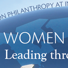 research and education to change the way people think about women's philanthropy