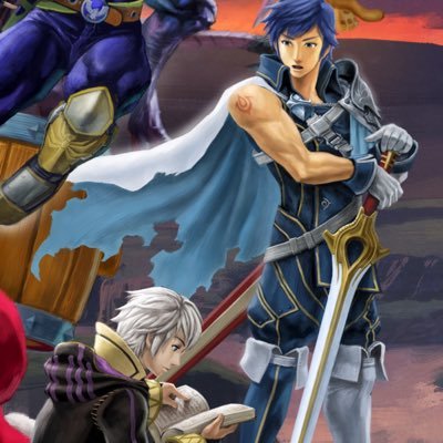 The same two Chrobin in Smash images posted everyday (run by @aikooopon).