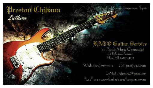 KGS_BigIsland's profile picture. Local Luthier here for all your stringed instrument needs! Looking to establish a line of hand-crafted guitars and ukuleles in the future