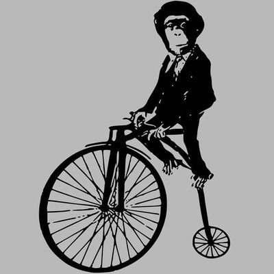 Looks like a monkey, likes to ride a bike