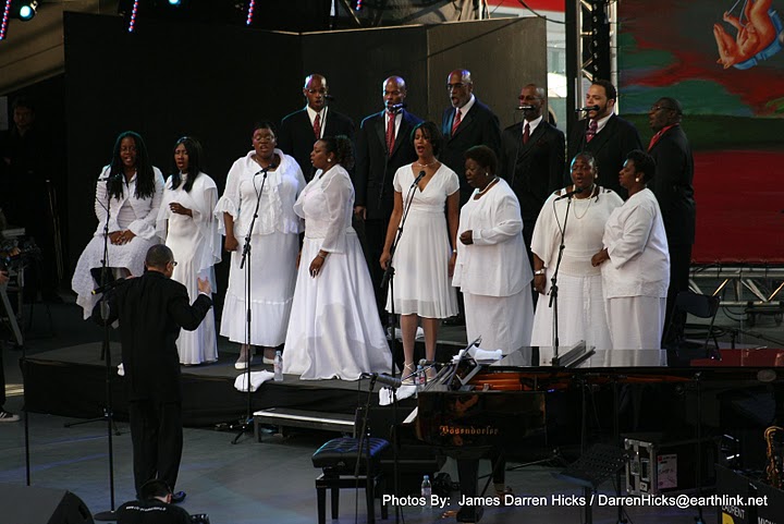 Gregory Hopkins and the Harlem Jubilee Singers. 
GREGORY HOPKINS, DIRECTOR