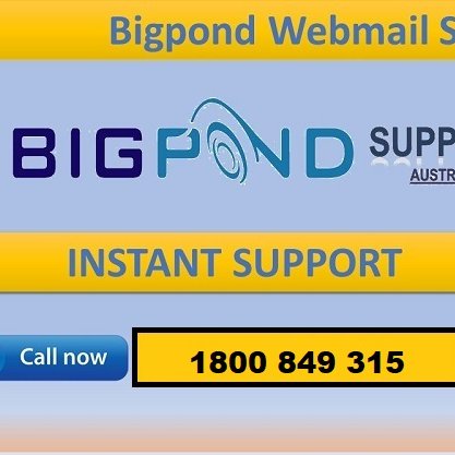 CALL 1-800-849-315 (TOLL FREE) FOR BIGPOND EMAIL HELP