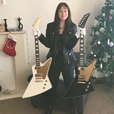 a rock chick favourite band ever halestorm can play drums and guitar love drawing and making things and loves Star Wars my only downfall is having autism