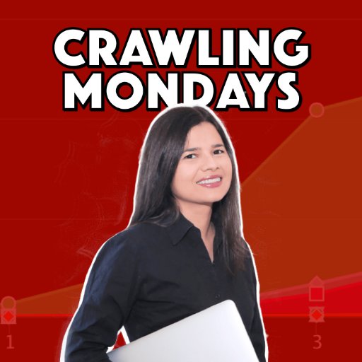 Is it Monday? Let's crawl. Crawling Mondays is a Weekly video series hosted by @aleyda, where she shares SEO advice, how-tos, reviews, interviews and more.