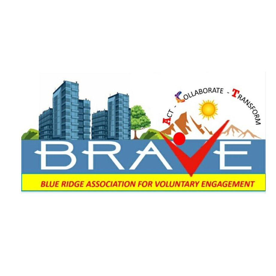 BRAVE stands for Blue Ridge Association for Voluntary Engagement, a community welfare group formed to promote eco-friendly lifestyle and social responsibility.