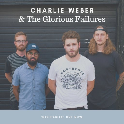 Offical band tweets for @majorminorcan's full band Charlie Weber and the Glorious Failures