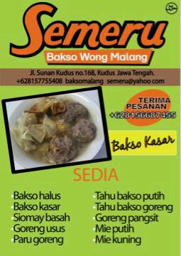 Menara kudus, Bakso Semeru Bukan Bakso Biasa