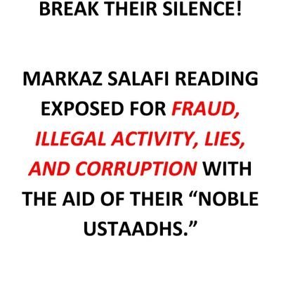 Salafi for 25+ years. Main brother responsible for opening, refurbishing, & paying ongoing costs for Salafi Masjid Reading from when it opened till 2015/2016.