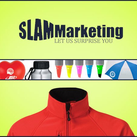 Slam Marketing would like to welcome you to our Twitter Page. We are distributors of promotional products and clothing, etc. We can do uniforms, pens, bags...