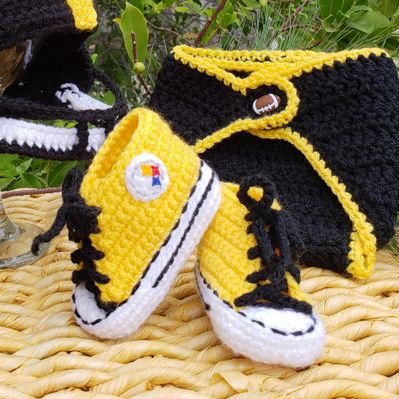 Pittsburgh Steelers baby converse shoes 