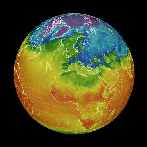 Automated visualisations of the Earth created using https://t.co/bSMIG4xmIw, made by @cambecc. This bot created by @simonoxfphys.